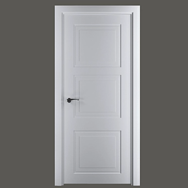 Elegant Provance Doors: Trio C2 3D model image 1 