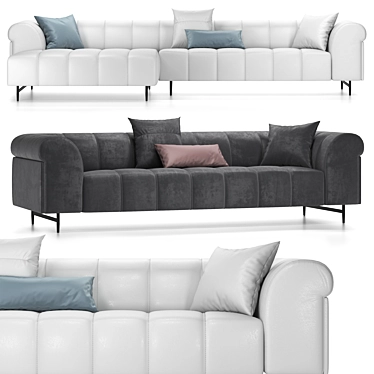 Nautilus Gamma: Ultimate Sofa Comfort 3D model image 1 