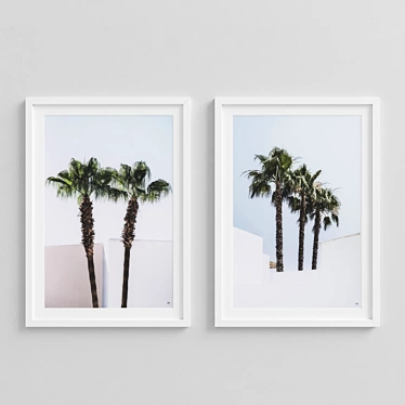 Tropical Vibes: Palm Tree Prints 3D model image 1 