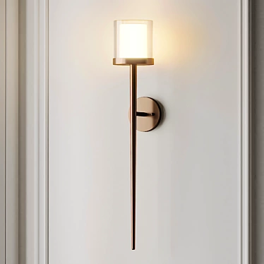 AURELLE Wall Sconce: Exquisite Illumination 3D model image 1 