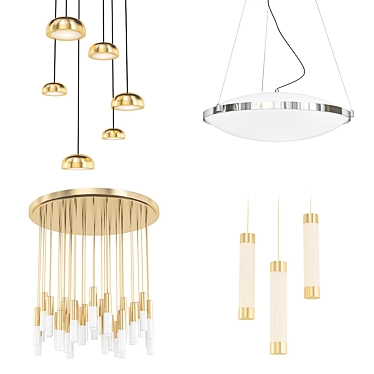 Modern Chandelier Collection 3D model image 1 