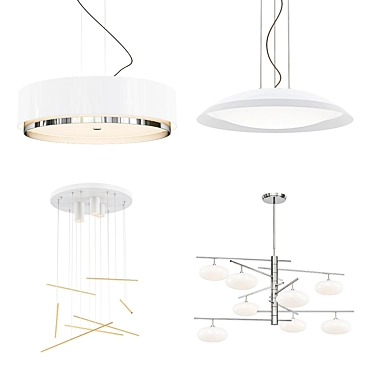 Modern Chandelier Collection 3D model image 1 