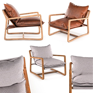 Elegant Ace Chair: Stylish Design & Comfort 3D model image 1 