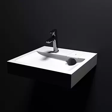 Dual-Purpose Sink: Washer Top Companion 3D model image 1 