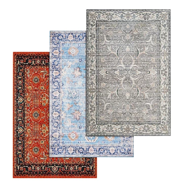 Luxury Carpet Set | High-Quality Textures | Multiple Variants 3D model image 1 