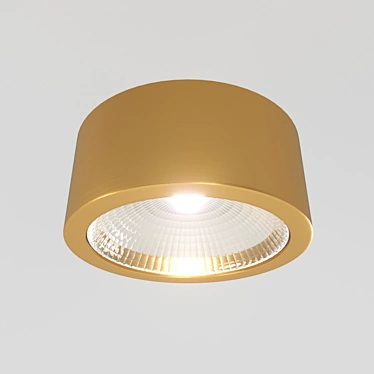 Modern Brass LED Ceiling Light 3D model image 1 