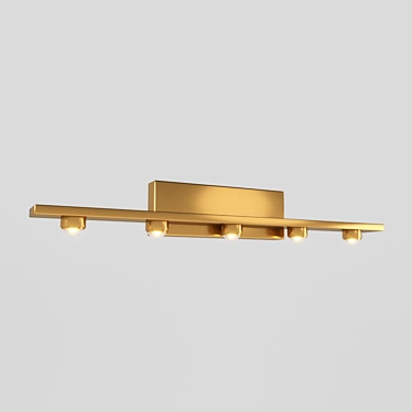 Modern Brass Glass LEDi Pendant 3D model image 1 