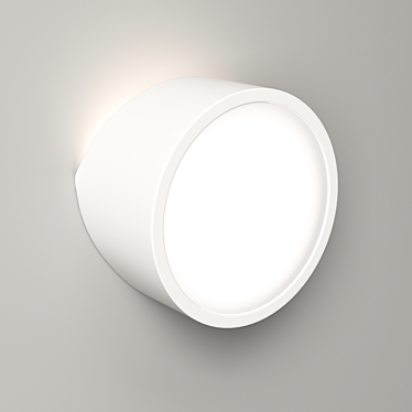 Minimalist Ohm Wall Lamp - 2 LED Bulbs Included 3D model image 1 