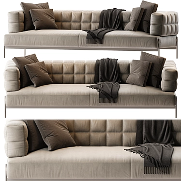 Sleek Aston Martin V220 Sofa 3D model image 1 