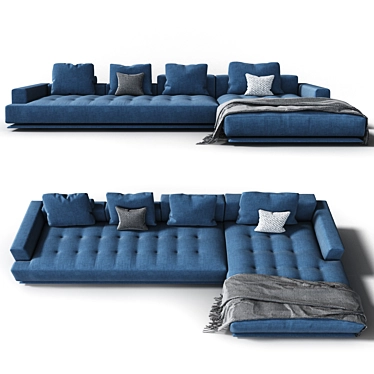 Zanotta Shiki Sofa: Contemporary Elegance for Your Living Space 3D model image 1 