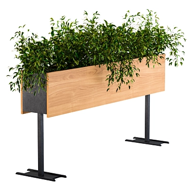 Metal Stand for Outdoor Plant Box 3D model image 1 