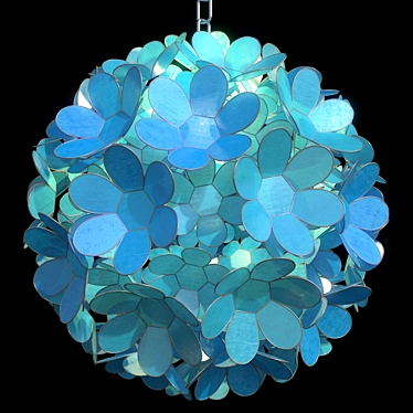 Title: Dreamy Daisy Capiz Pendant 3D model image 1 