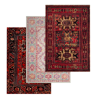 High-Quality Carpets Set 3D model image 1 