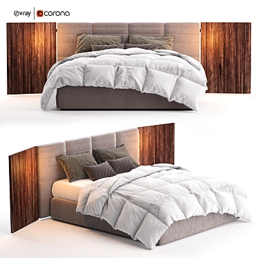 Grandangolo 2.0 Bed: High-quality, Detailed 3D Model 3D model image 1 