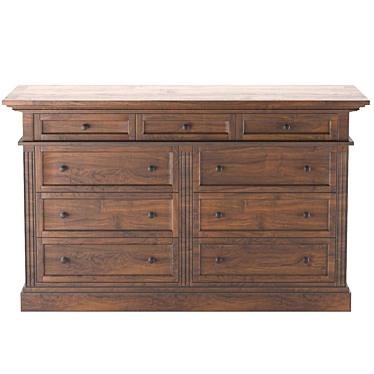 Livingston 9-Drawer Dresser 3D model image 1 