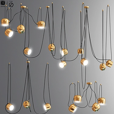 Golden Aim Lighting Set 3D model image 1 