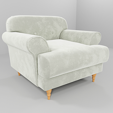 Italian Comfort Armchair: Italia Collection 3D model image 1 