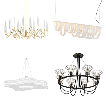 Contemporary Pendant Lighting Collection 3D model image 1 