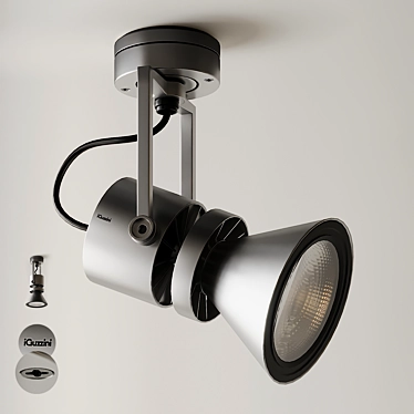 Le Perroquet Spotlight: Elegant Adjustable Ceiling Light 3D model image 1 