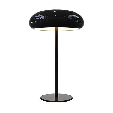 Metal Lacquered Lamp: Stylish and Sleek 3D model image 1 