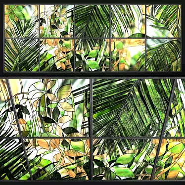 Stained-glass window "Tropics"