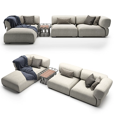 Modern Outdoor Sofa - B&B Italia Butterfly 3D model image 1 