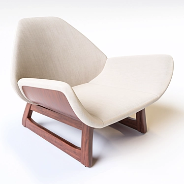 Elegant Lounge Chair: 3ds Max 2014 & Corona 3D model image 1 