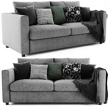 Modern and Comfy Ikea Finnala Sofa 3D model image 1 
