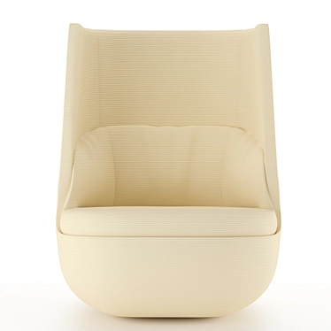 Hightower High Armchair - Ultimate Comfort 3D model image 1 