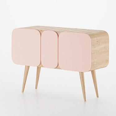 Minimal Sideboard N-02: Stylish Storage Solution 3D model image 1 