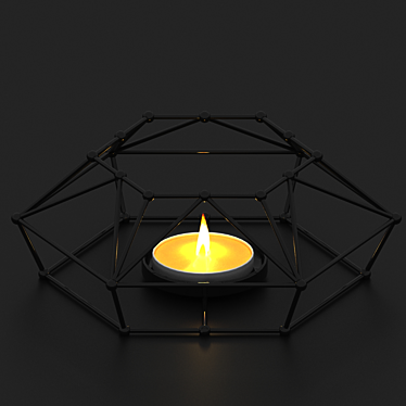 Industrial Loft Candle 3D model image 1 