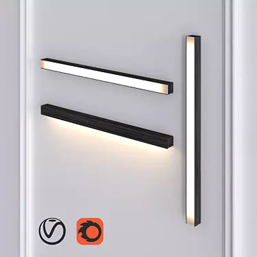 Elegant LED40 Wall Sconce: TUNTO Lighting 3D model image 1 