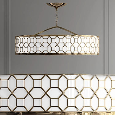 Elegant Deco Light Fixture 3D model image 1 