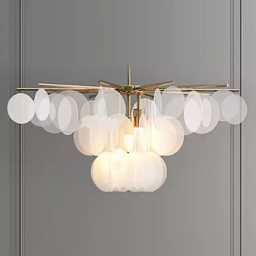 Modern Decorative Light Fixture 3D model image 1 