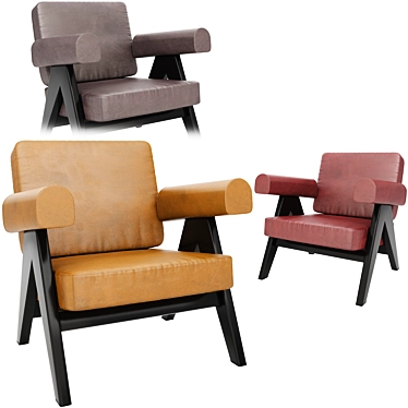 Capitol Complex Armchair: Sleek and Stylish Seating 3D model image 1 