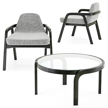 Decanter Lazi Chair & Genea Table by Passoni