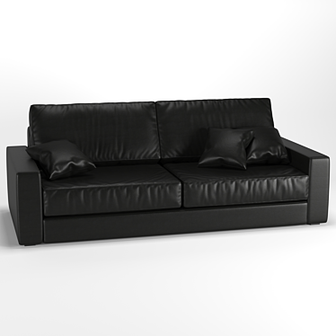 Luxury Leather Sofa: Corona 4 3D model image 1 