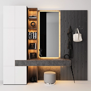 Hallway Wardrobe: Elegant and Spacious 3D model image 1 