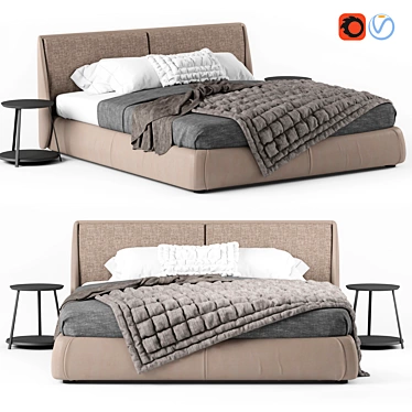 Bend Ditre Italia: The Perfect Modern Bed 3D model image 1 