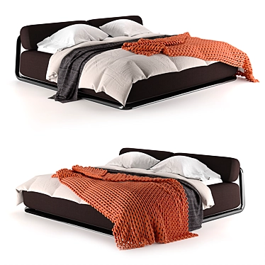 TurboSmooth Bed BE01 - Corona Renderer 3D model image 1 