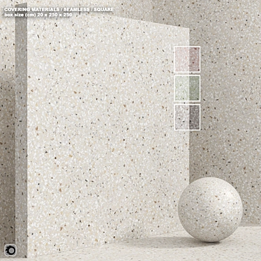 Seamless Stone Terrazzo Quartzite Set 3D model image 1 