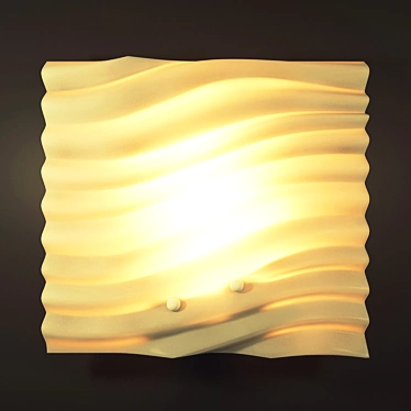 Wave Wall Lamp 3D model image 1 