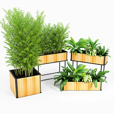 Versatile Flowerbox Planters Combo 3D model image 1 