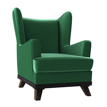 Elegant Oksford Armchair 3D model image 1 