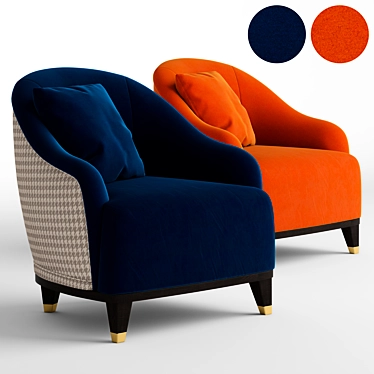 Turri Jolly Armchair: Elegant, Comfortable, and Stylish 3D model image 1 