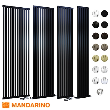 Mandarino Piazza 1800 Aluminum Radiator: High-Quality Italian Design 3D model image 1 