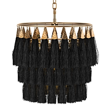 Golden Tassel Pendant: Victoria Collection 3D model image 1 