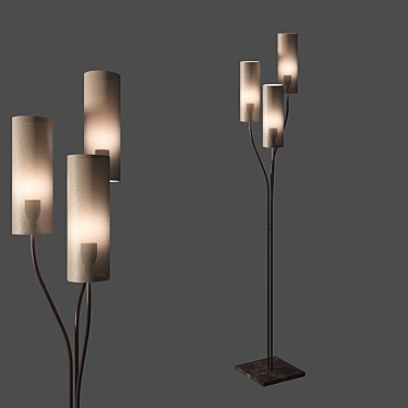 Porta Romana Hydra Floor Lamp 3D model image 1 