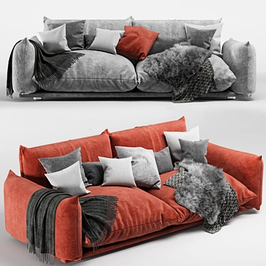 Modern Marenco Sofa: Elegant and Comfortable 3D model image 1 