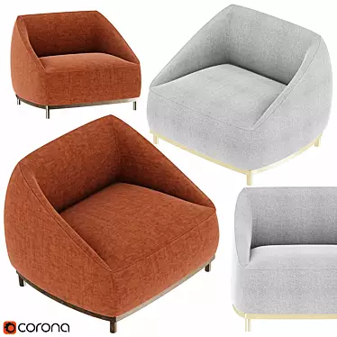 Cozy and Chic Sumo Lounge Chair 3D model image 1 